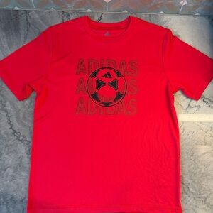 Adidas Red Soccer Tee